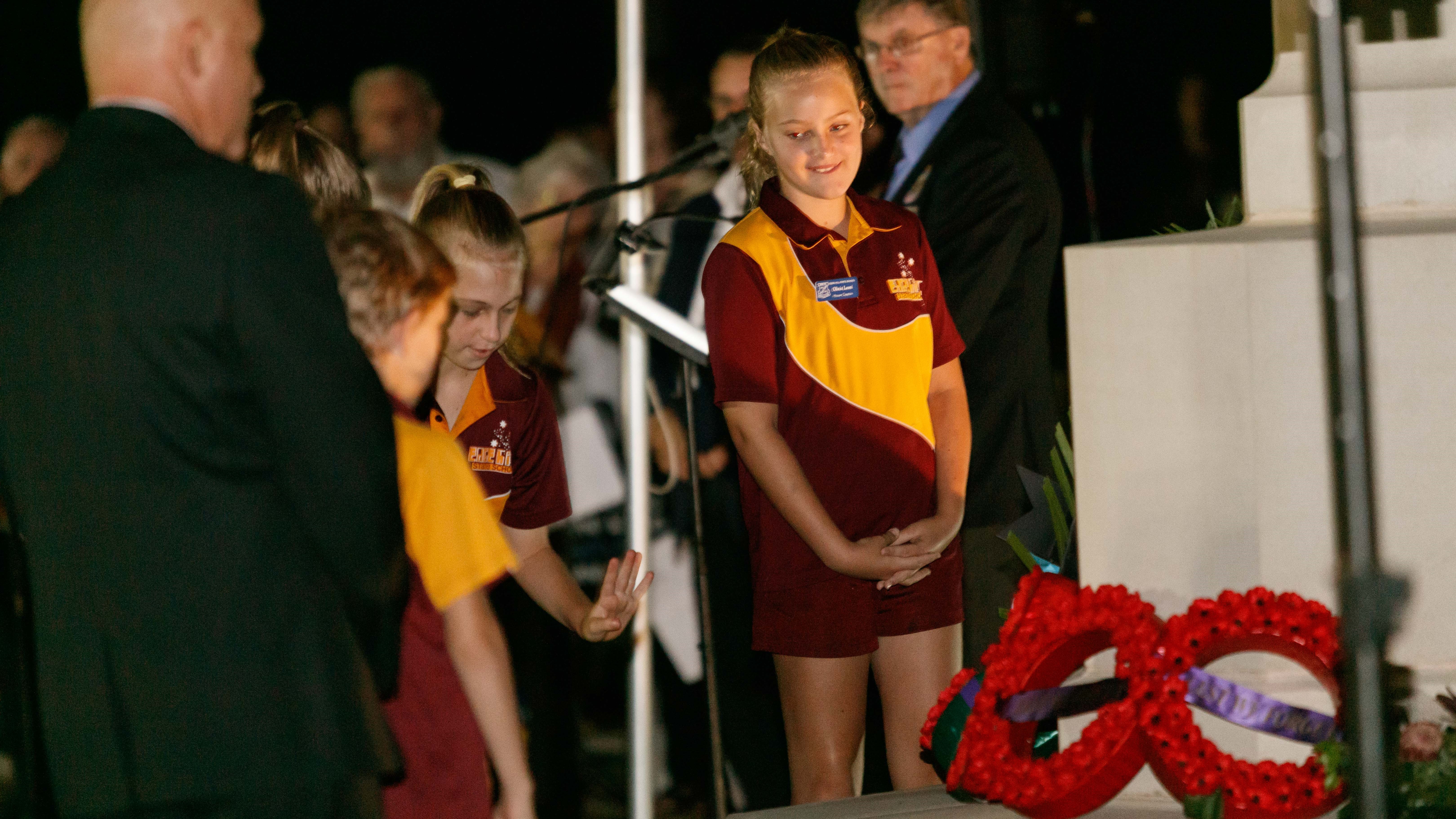 Students at Dawn Service